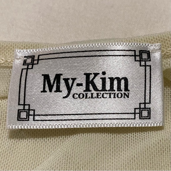 My-Kim Gold Sequin Sleeveless Top with Peplum - Picture 8 of 16